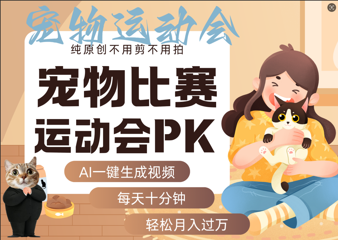 AI萌宠运动员跳水 射击 篮球 足球比赛 每天十分钟 附详细提示词文案库 代替做素材 卖提示词 卖虚拟资料 卖宠物产品 做宠物私人定制产品 带徒弟 带陪跑 卖课 创作者分成 月入5W+-91搞钱