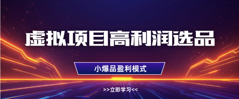 淘宝虚拟店铺高利润玩法，高客单选品技巧，单店月入1W+-91搞钱