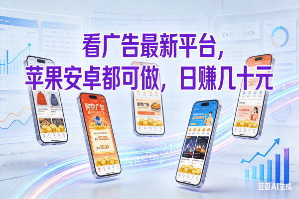 看广告最新平台，苹果安卓都可做，日赚几十元-91搞钱