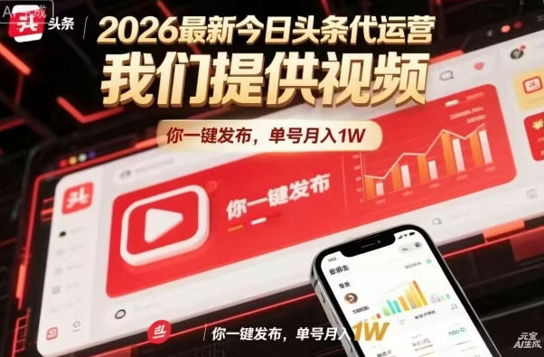今日头条躺賺模式，你9我1，操作简单，一键发布，单机日入数百，长期合作【揭秘】-91搞钱