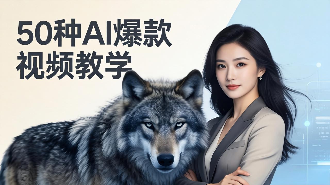 50种AI爆款视频教学:影视级古诗词+治愈萌宠+山海经蛟龙,高阶宝典商业落地-91搞钱