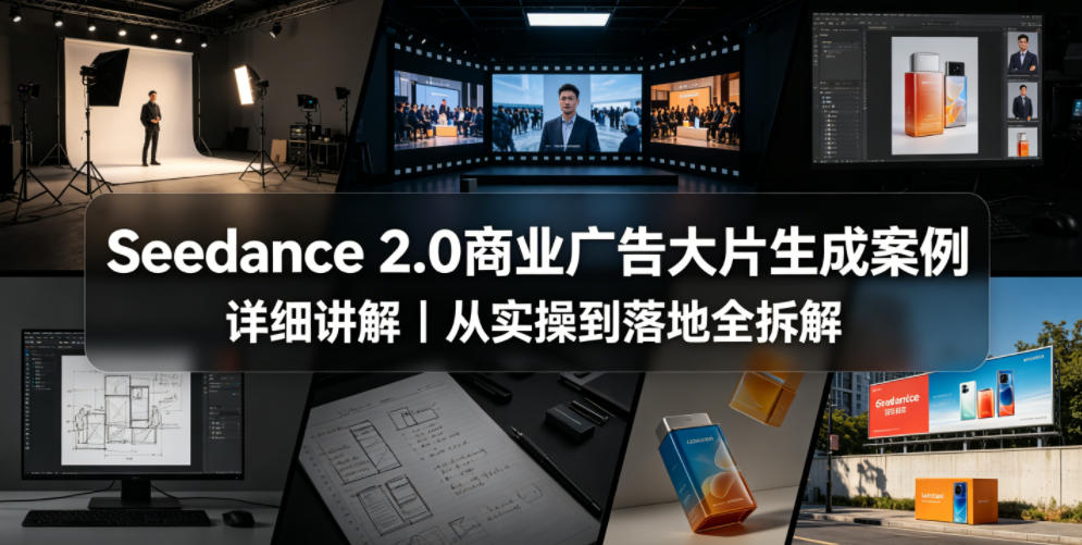Seedance 2.0商业广告大片生成案例详细讲解｜从实操到落地全拆解-91搞钱