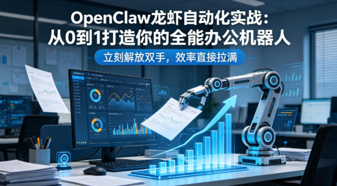 OpenClaw龙虾自动化实战：从0到1打造你的全能办公机器人，立刻解放双手，效率直接拉满-91搞钱
