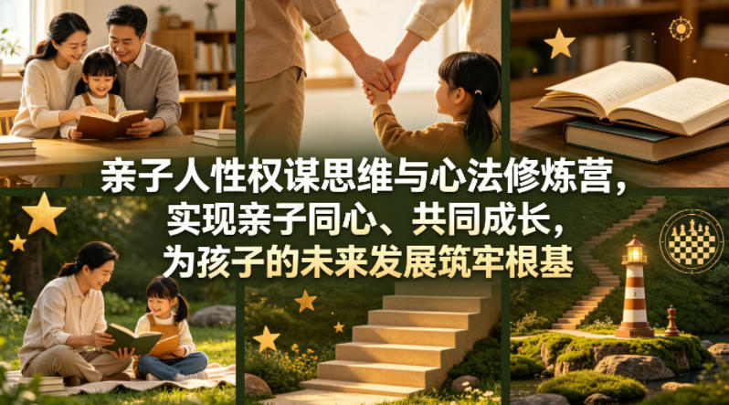 亲子人性权谋思维与心法修炼营，实现亲子同心、共同成长，为孩子的未来发展筑牢根基【音频】-91搞钱
