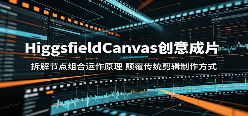 HiggsfieldCanvas创意成片：拆解节点组合运作原理，颠覆传统剪辑制作方式-91搞钱