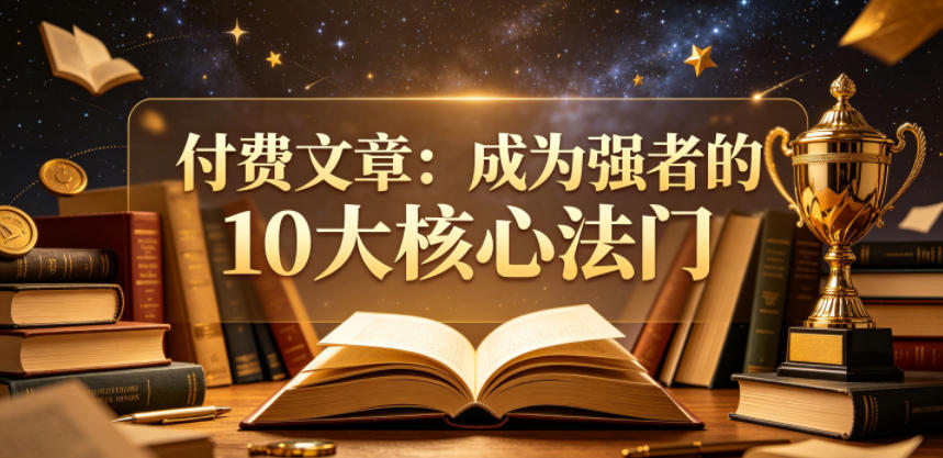 付费文章：成为强者的10大核心法门-91搞钱