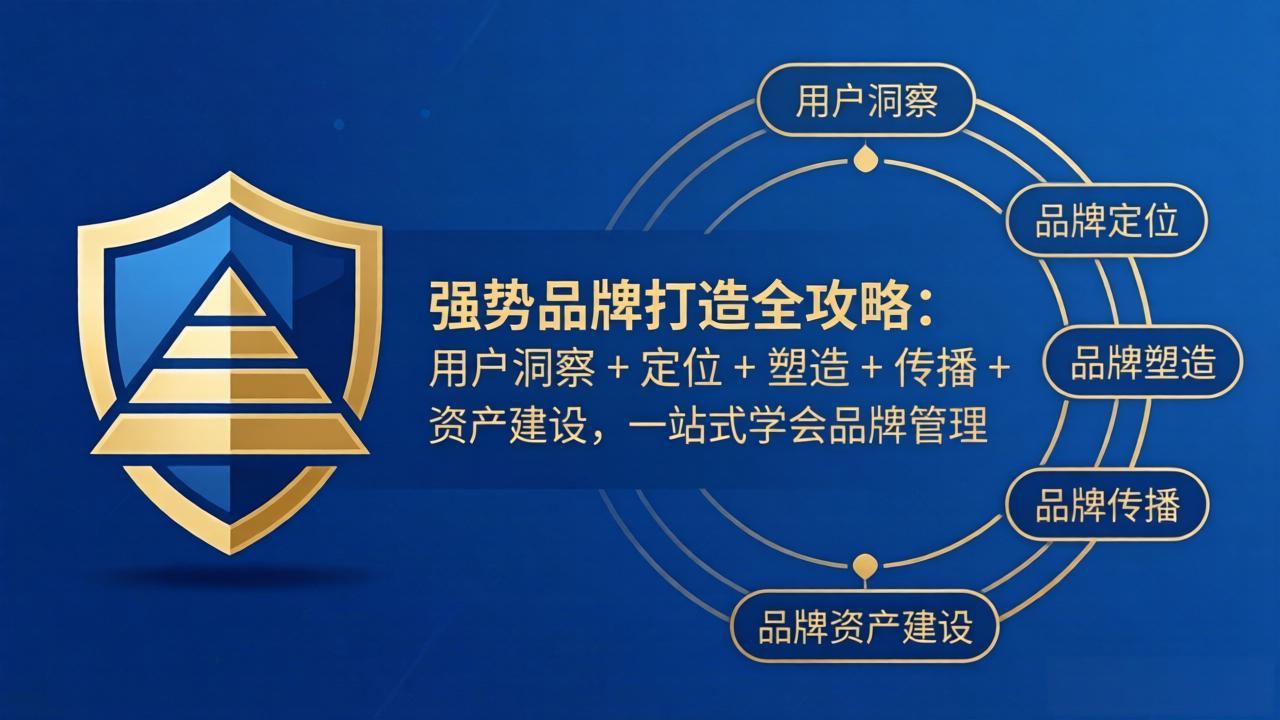 强势品牌打造全攻略:用户洞察 + 定位 + 塑造 + 传播 + 资产建设,一站式学会品牌管理-91搞钱