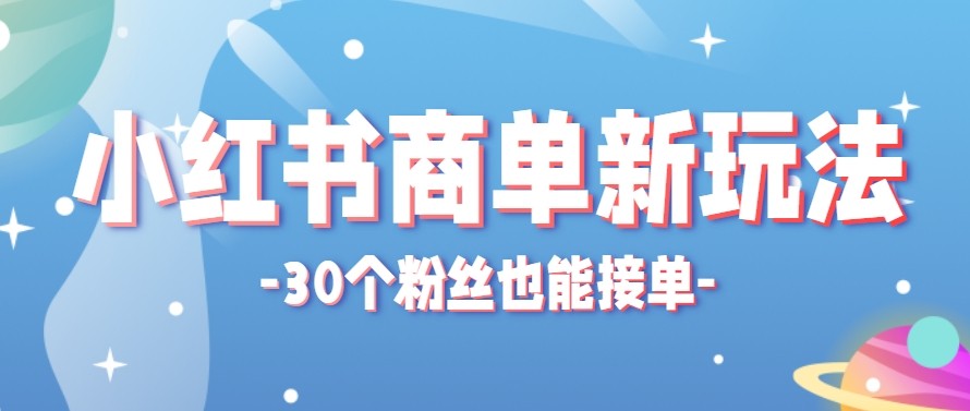 合新手小白操作的小红书商单新玩法，低粉丝也能接单，一个月接三单赚了150+！-91搞钱