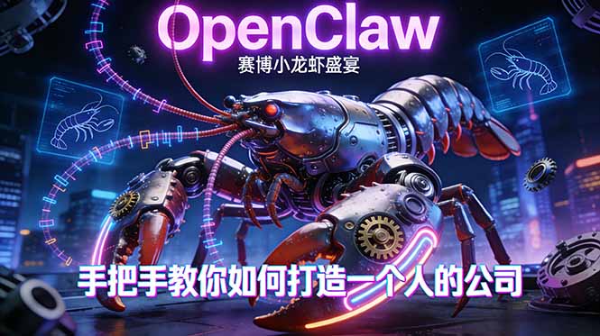 OpenClaw，小龙虾-从产品到爆款的成长之路，手把手教你如何打造一个人的公司-91搞钱