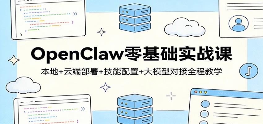 OpenClaw零基础实战课：本地+云端部署+技能配置+大模型对接全程教学-91搞钱