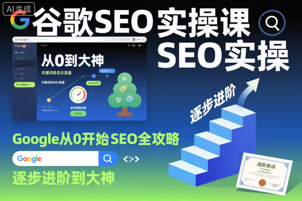 谷歌SEO实操课，Google从0开始SEO全攻略，逐步进阶到大神(更新26年)-91搞钱