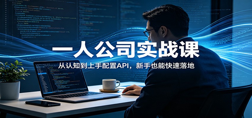 一人公司实战课：从认知到上手配置API，新手也能快速落地-91搞钱
