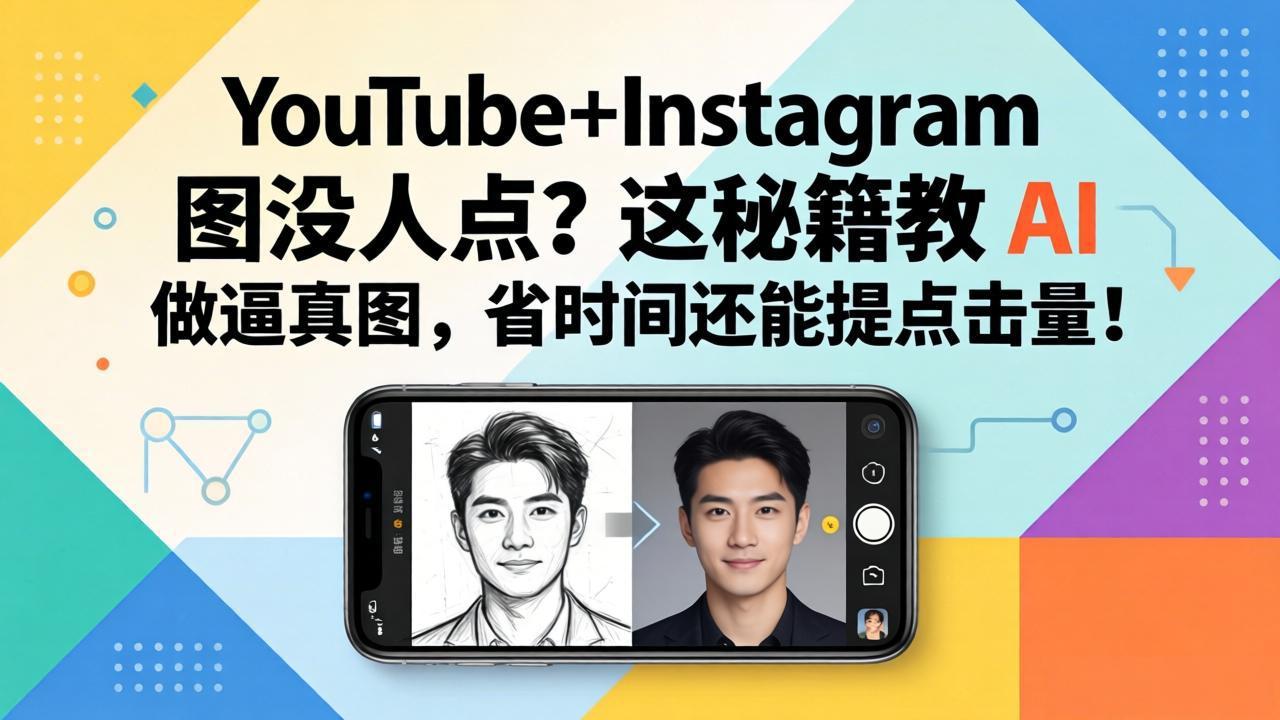 YouTube+Instagram图没人点?这秘籍教 AI 做逼真图,省时间还能提点击量-91搞钱