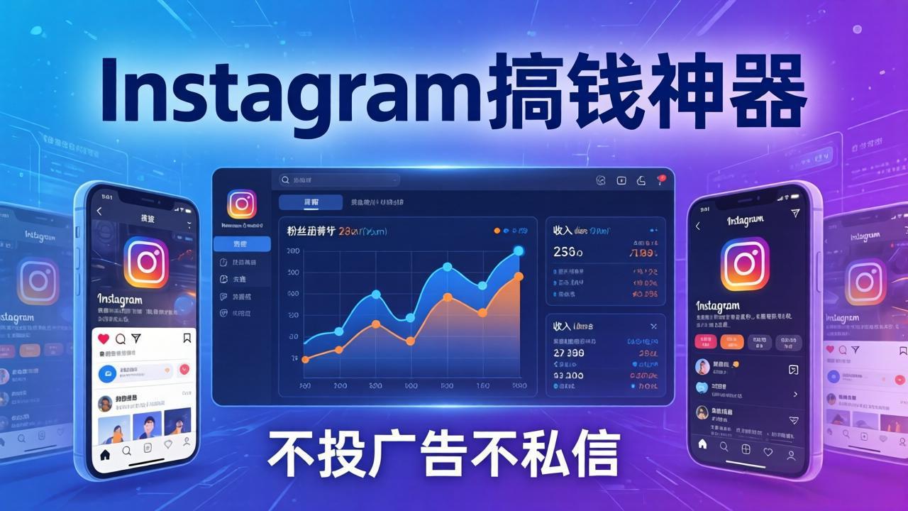 Instagram搞钱神器:月涨6万粉+月入5万刀,不投广告不私信,靠算法+低价产品-91搞钱