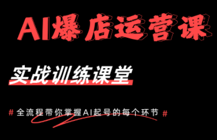 AI爆店运营，从0-1实体店流量起号课程-91搞钱