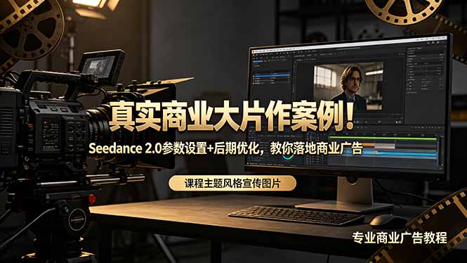 真实商业大片作案例！Seedance 2.0参数设置+后期优化，教你落地商业广告-91搞钱
