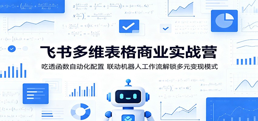 飞书多维表格商业实战营：吃透函数自动化配置，联动机器人工作流解锁多元变现模式-91搞钱