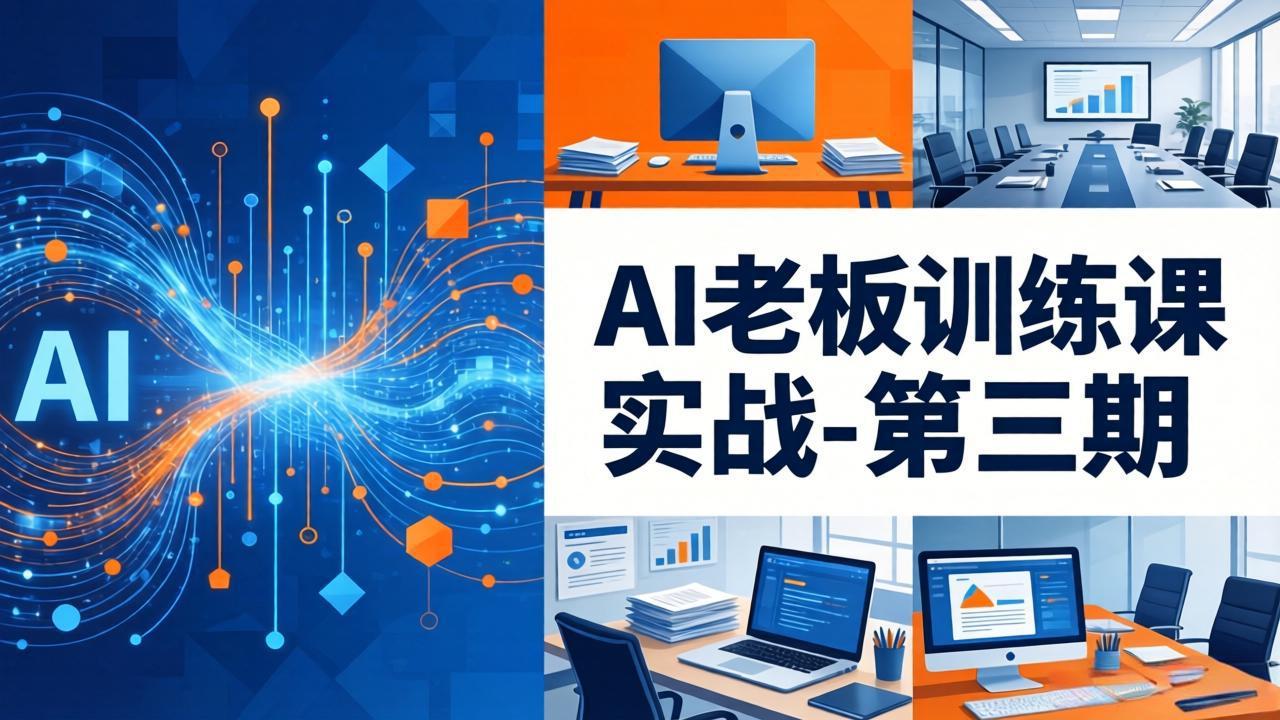 AI老板训练课实战-第三期：AI+内容应用落地教学，从0到1打通AI变现完整路径-91搞钱