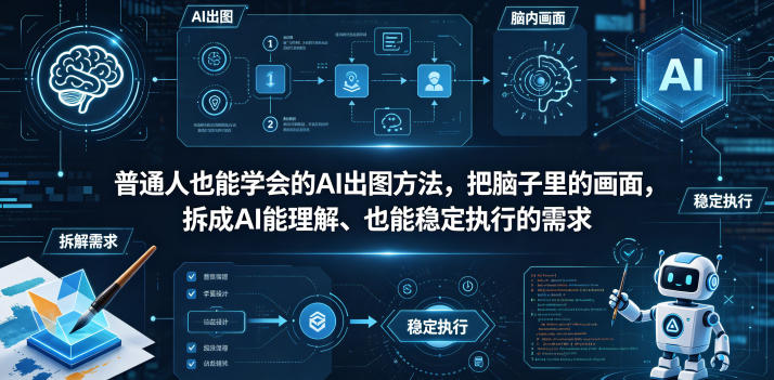 普通⼈也能学会的AI出图⽅法,把脑子里的画面,拆成AI能理解、也能稳定执行的需求【文档】-91搞钱