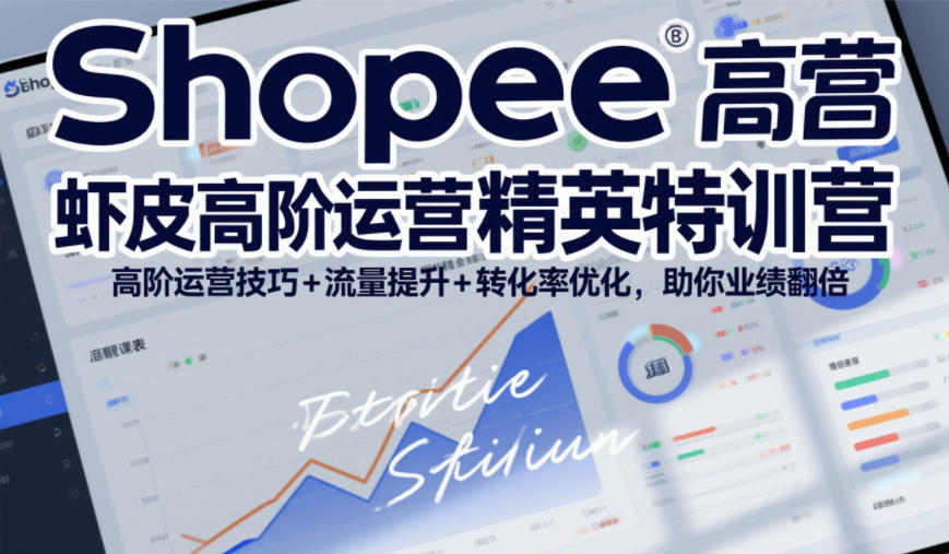 Shopee虾皮高阶运营精英特训营，高阶运营技巧+流量提升+转化率优化，助你业绩翻倍(更新26年5月)-91搞钱