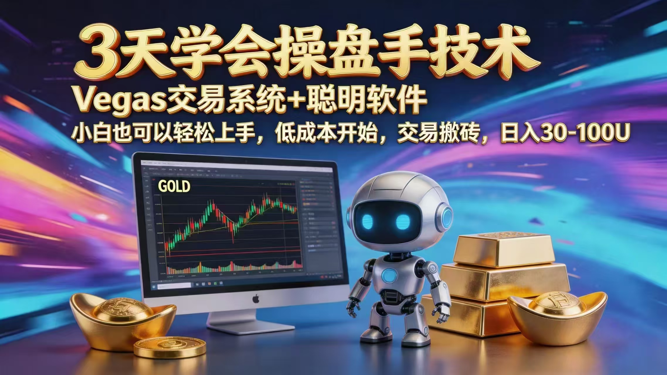 三天学会操盘手技术，vegas技术+聪明软件，小白也可以轻松上手，日入1000+-91搞钱