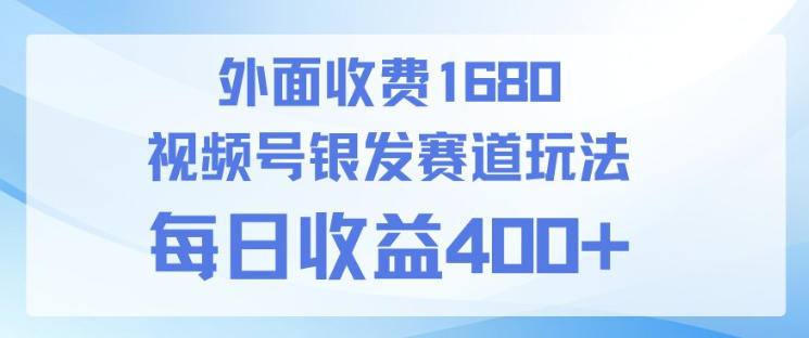 视频号银发赛道玩法,ai上手简单,新手小白可做,日收益4张+【附带教程】-91搞钱