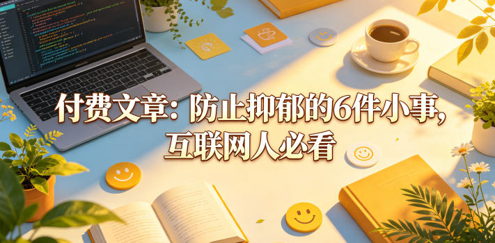 付费文章：防止抑郁的6件小事，互联网人必看！-91搞钱
