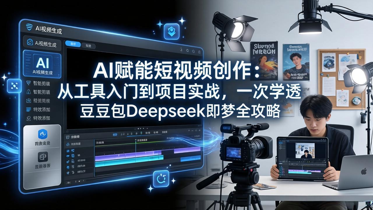AI赋能短视频创作:从工具入门到项目实战,一次学透豆包Deepseek即梦全攻略-91搞钱