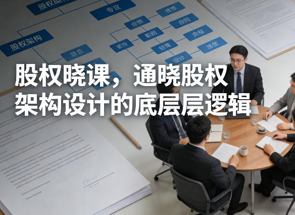 股权晓课,通晓股权架构设计的底层逻辑-91搞钱