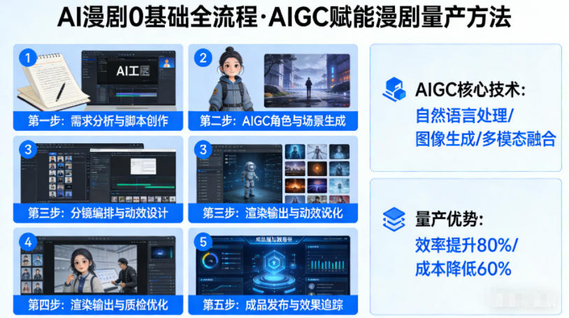 AI漫剧0基础全流程，快速掌握AIGC赋能的漫剧量产方法-91搞钱